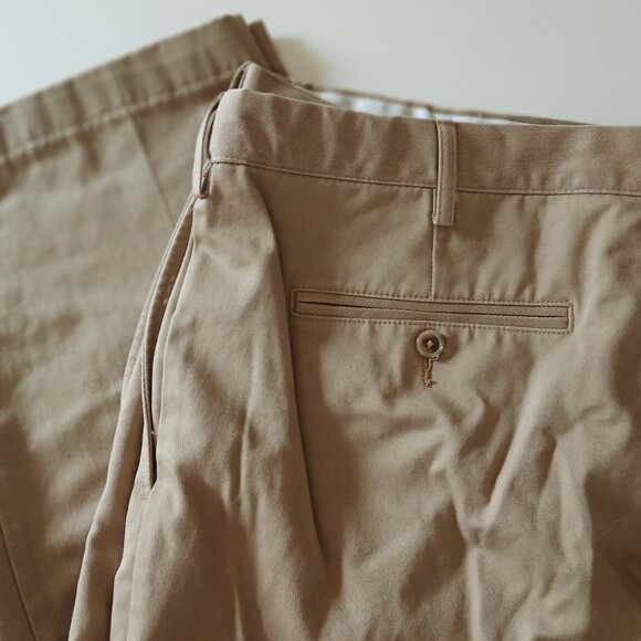 Land's End Men's Blue, Khaki & Grey Dress Slacks LOT OF 3 Pairs GUC Size 42 - Picture 9 of 9